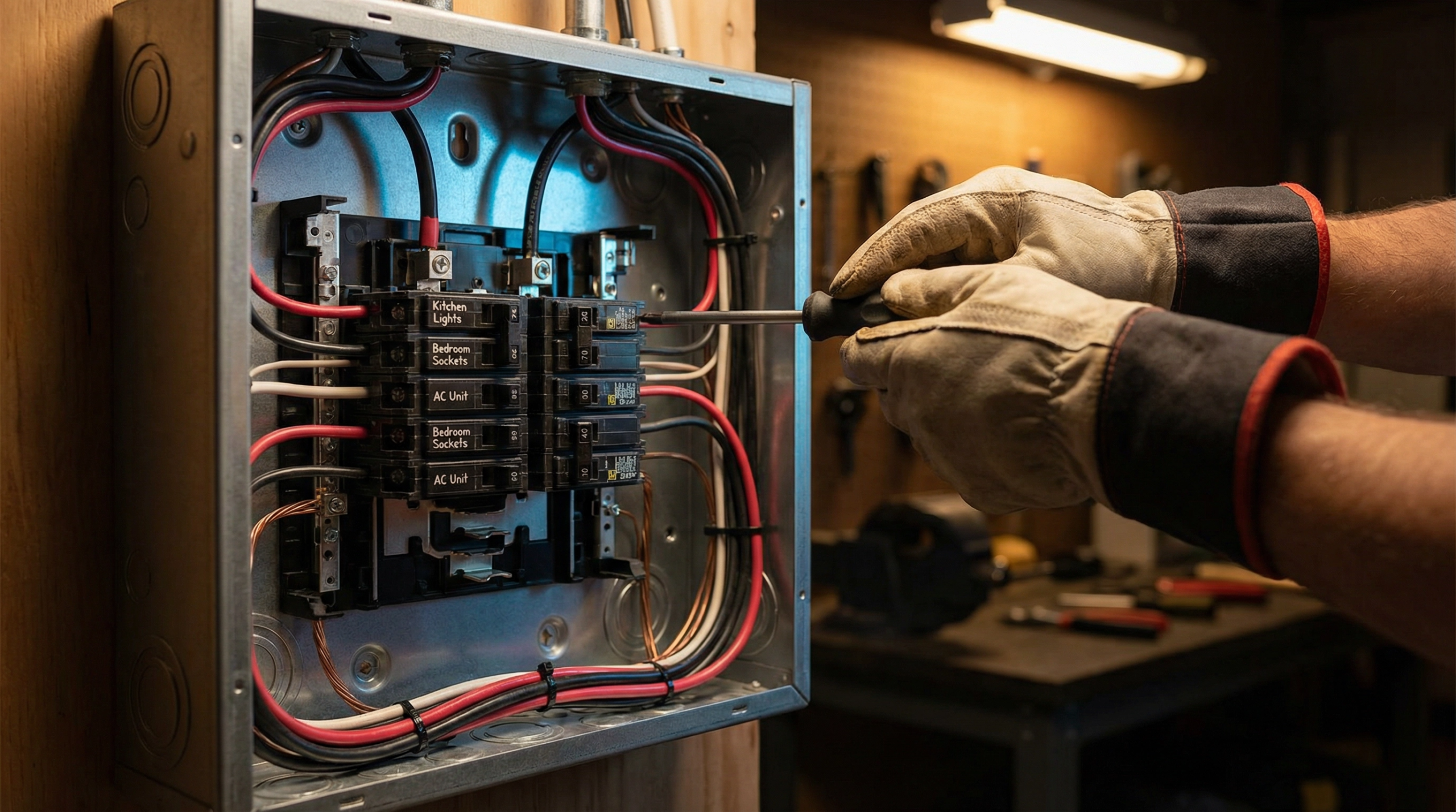 Electrical panel upgrade and breaker box replacement by Starr Electric in Eastern Connecticut